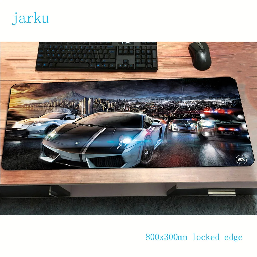 Коврик для мыши need for speed, для геймеров, офисный, 800x300x2 мм, коврик для мыши notbook, игровой коврик для мыши, большой 3d коврик для мыши, ПК, Настольный коврик для мыши