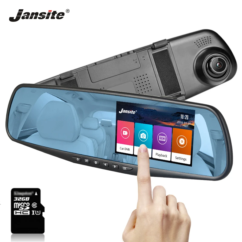 Jansite dash cam 4 3 ''Автомобильная камера с сенсорным экраном Автомобильный