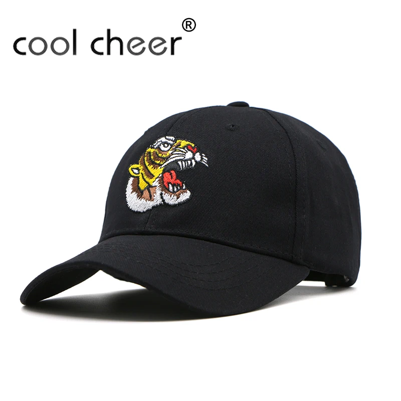 

[Cool Cheer] 2017 Hip Hop Baseball Caps Embroidery Snapback Tiger Caps dad Hats Women Man Gorras Casquette Traveling