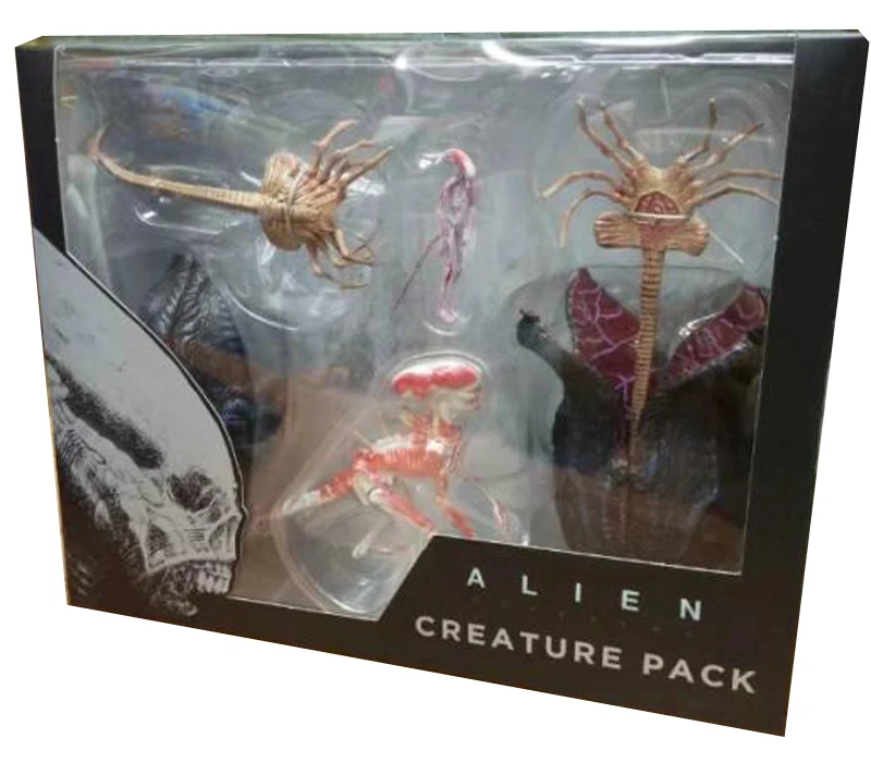 Aliens vs Predator Alien 2 Creature Pack PVC Action Figure Collectible Model Toy  (4)