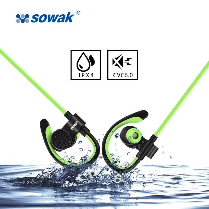 Спортивные наушники Sowak Q7 + беспроводные Bluetooth гибридная технология AptX HIFI с