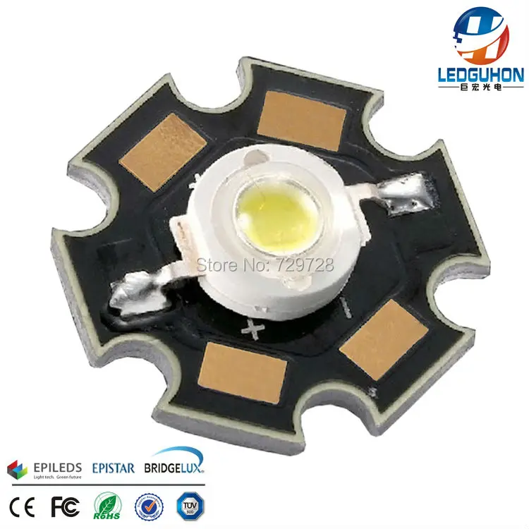 

3 watts warm white high power led diodes with PCB