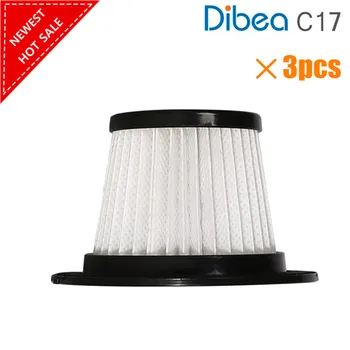 

3pcs Replacement Hepa Filter For Dibea C17 Cordless Stick Vacuum Cleaner