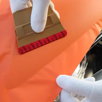 

EHDIS Magnet Scraper with Slim Microfiber Felt Window Tint Magnetic Squeegee Carbon Fiber Vinyl Film Wrap Car Sticker Styling