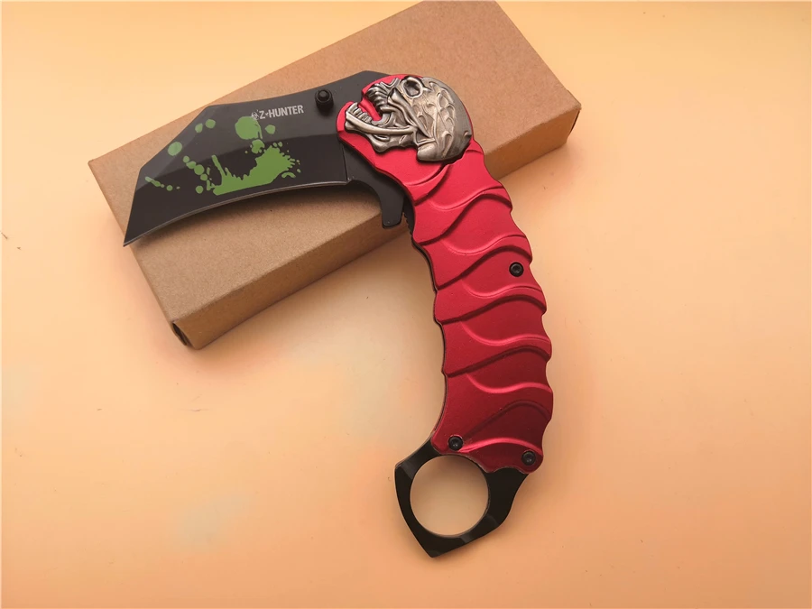 KESIWO F108 Karambit folding knife 440 blade Aluminium Outdoor cs go camping Hunting Tactical Knife (6)