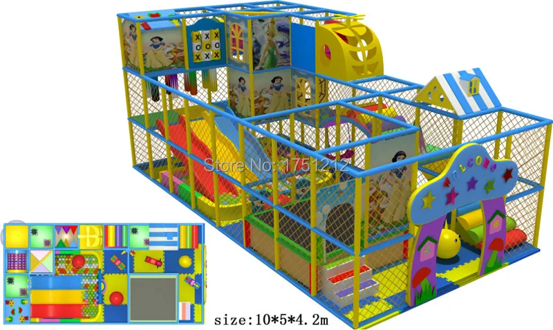

Top Quality Eco-friendly Indoor Kids Playground CE Certificated Nontoxic Parque De Juegos Infantil HZ-41126b