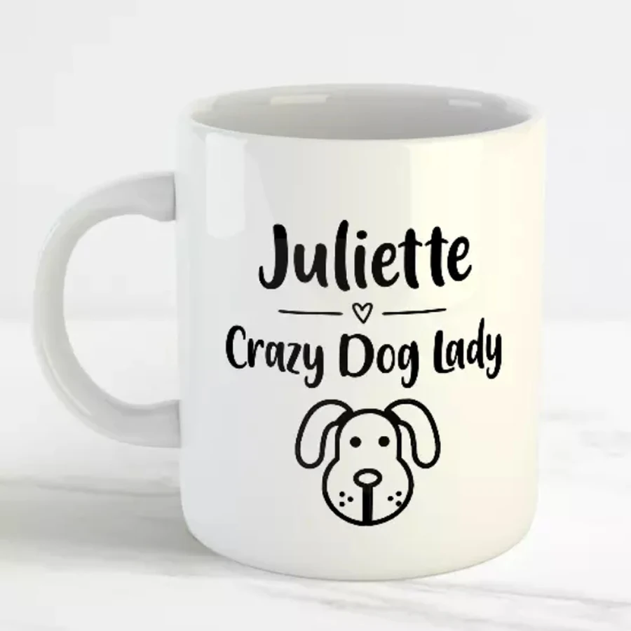 Персонализированная кофейная кружка с принтом Crazy Dog Lady чайные кофейные кружки