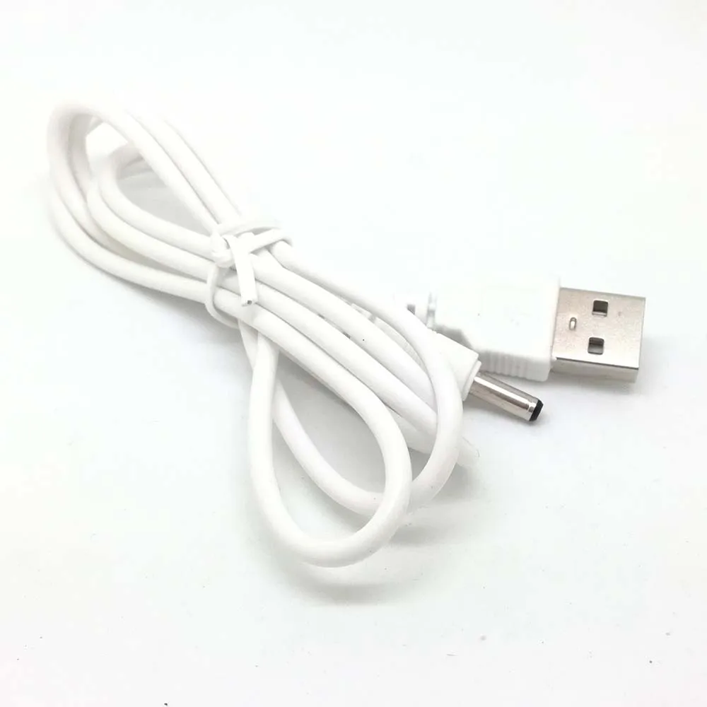 10 шт. Белый USB 2.0A штекер 3,5 мм баррель разъем 5 В DC зарядный кабель