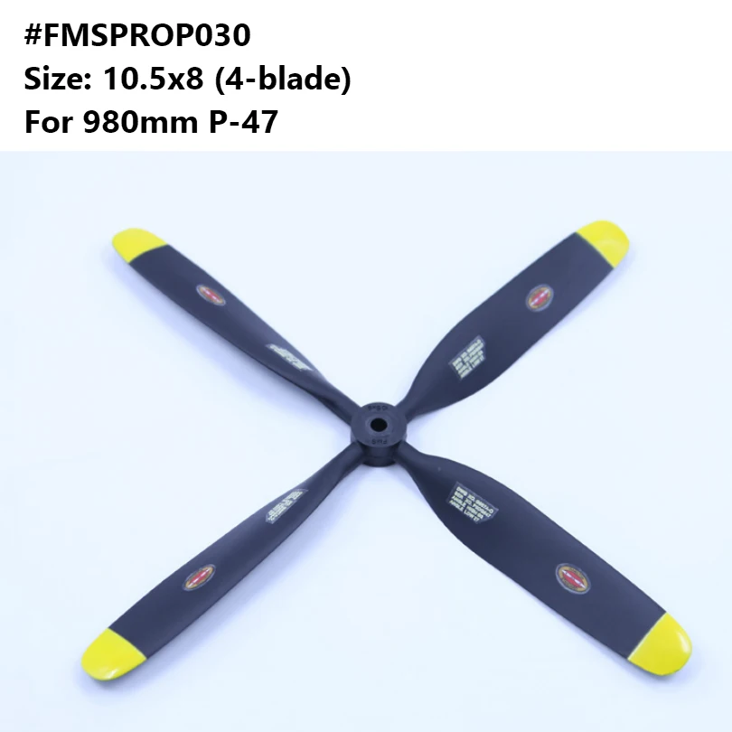 FMS 980mm 0.98m P-47 P47 Razorback Propeller 10.5*8 inch 4 blade FMSPROP030 RC Airplane Model Hobby Plane Aircraft Spare Parts