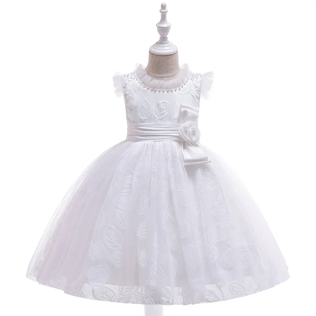 jacquard flower girl dress