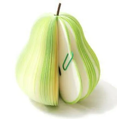 1 х фрукты эффект запоминания формы бумага для выпечки Липкие заметки блокнот для заметок Детские Канцелярские принадлежности papeleria материал Эсколар школьные принадлежности - Цвет: pears