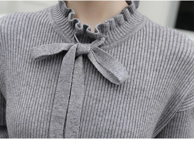 Новая весенне-осенняя одежда для беременных свитер для беременных Вязаная блуза с бантом pregnacy женские свитера один размер