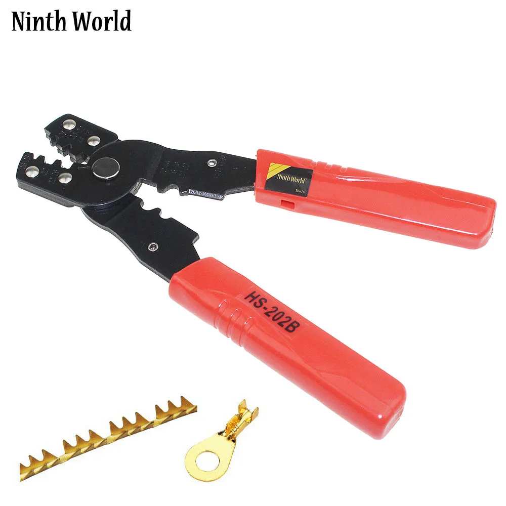 

Ninth World HS-202B Crimping Pliers Non-insulated Terminal Cutting Wires Terminals Crimpper Multi Functional Tool