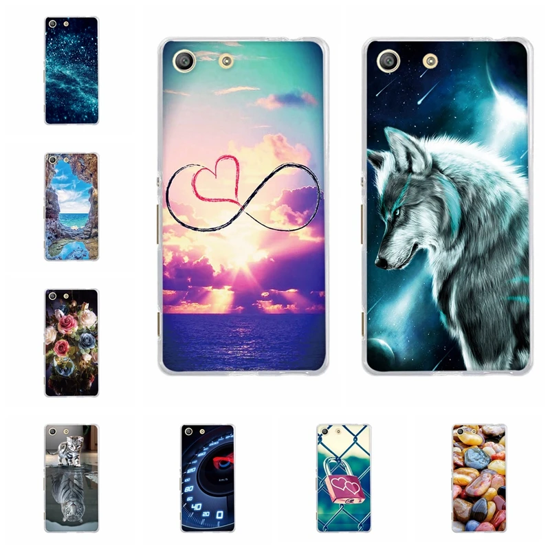 

For Sony Xperia M5 Case Soft TPU Silicone For Sony M5 E5603 E5606 E5653 Cover Cute Cartoon Patterned For Sony Xperia M5 Capa