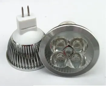 

Free shipping Wholesale MR16 4W LED Bulb,AC/DC12V 400LM,4*1W LED BULB,2 years warranty