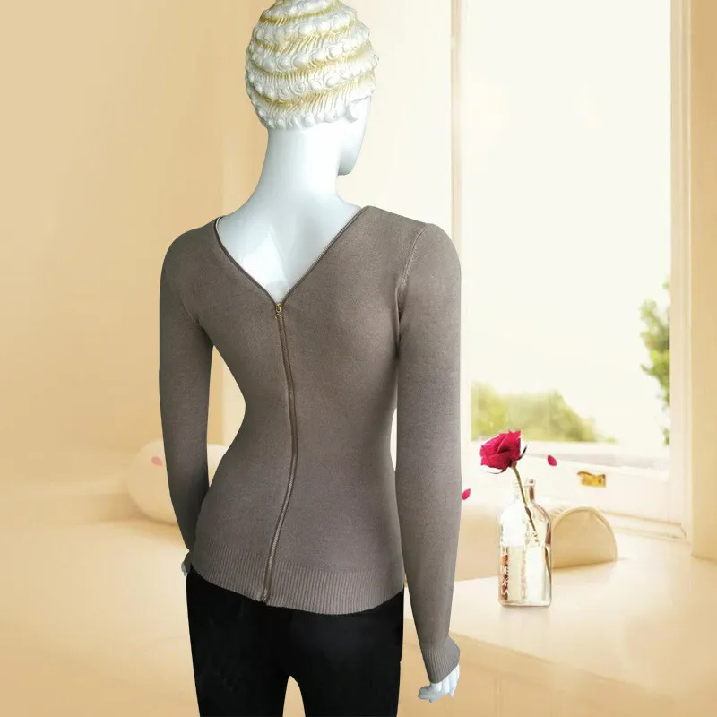 Высококачественный кашемировый свитер женский свитер вязаный женский кардиган Модный женский свитер с двойной молнией горячая распродажа