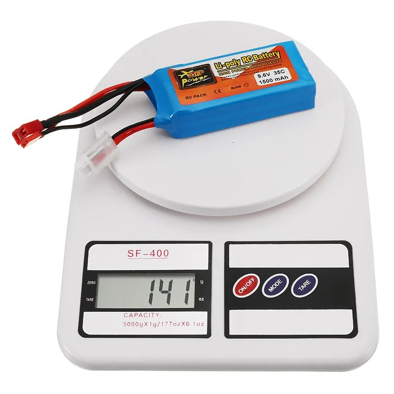 Перезаряжаемые ZOP Мощность 9.6 В 1500 мАч 35C lipo Батарея JST/T штекер для