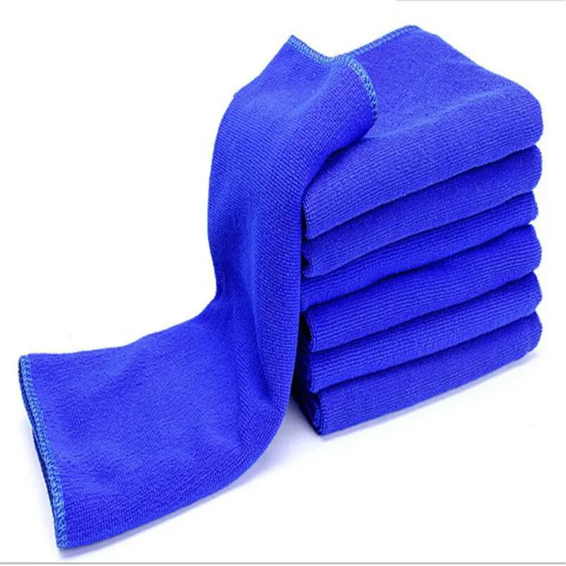 Новые горячие 6 шт синие абсорбирующие моющиеся полотенца для чистки из микрофибры Авто-Стайлинг тряпок авто