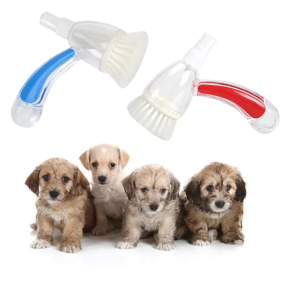2 in1 Pet Bath Massage Brush With Shower Gel Bottle Nylon Gentle Pets
