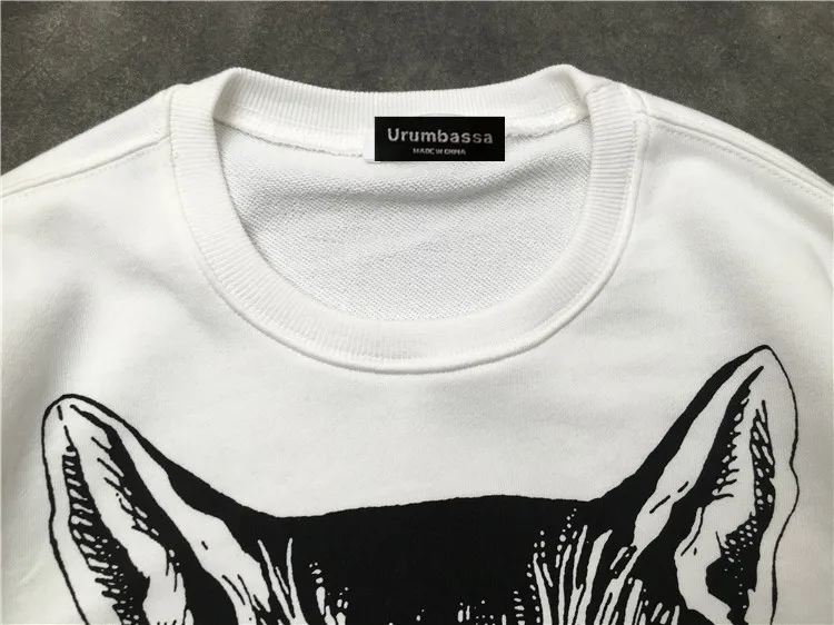 2018 Spring autumn women/men cat animal print sweatshirts casual pullovers hoody Tops D187 2018 Spring autumn women/men cat animal print sweatshirts casual pullovers hoody Tops D187