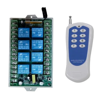 

AC 220V 8CH 8 CH Wireless Remote Control Switch Bedroom Ceiling Lights Wall Lamps Switch Relay Receiver Transmitter