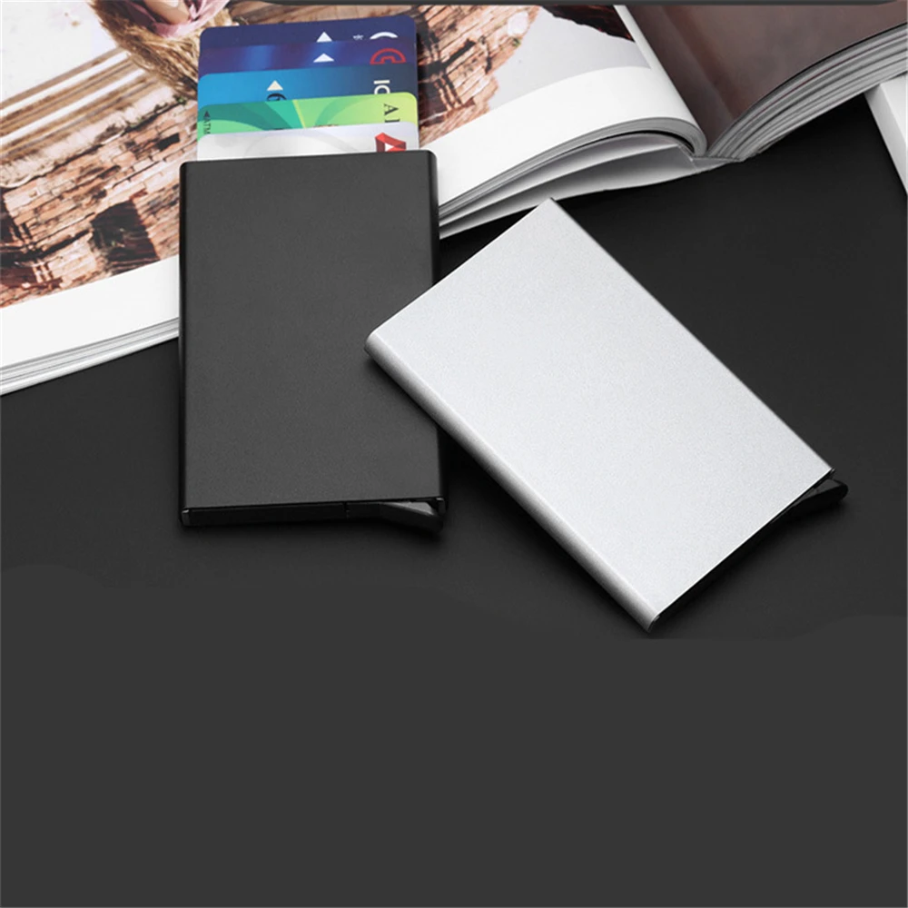 

Aluminium Alloy Anti Brocking Bank Card Wallet Travel Case Metal Anti Protection Cardholder Rfid Protection Metal Credit Card