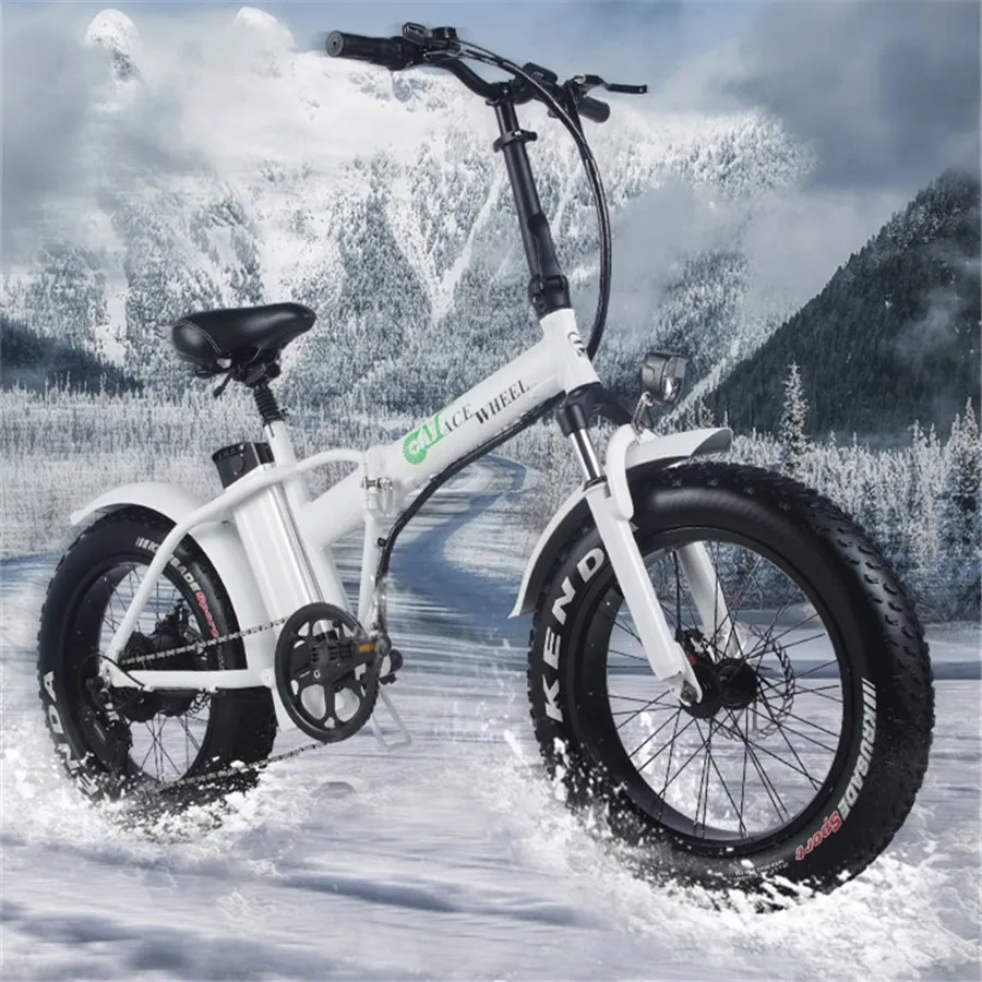 Europa almacén 2 de grasa de neumáticos de 500 W bicicleta eléctrica con 48 V 15ah de la batería extraíble para adultos para bicicleta eléctrica ciclo