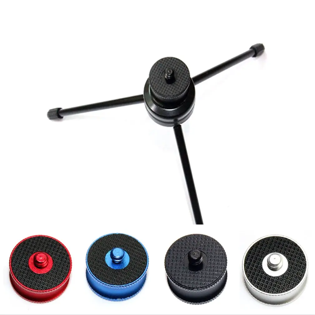 

Universal 1/4" Male to 3/8" Female Convert Screw for Tripod Monopod Head QR Plate Adapter Aluminum Alloy