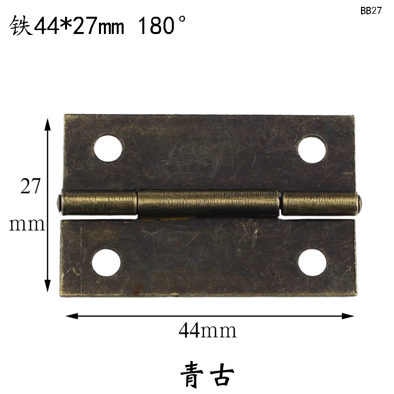 Free shipping Wholesale Furniture hardware Metal Box antique hinge Wood box Jewelry box hinges