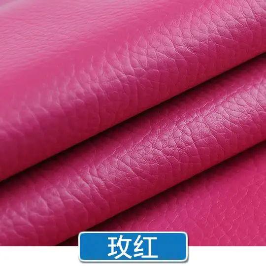 50*135 см ПУ искусственная кожа ткань для сумок Ремень текстильный для дивана синтетическая обивка мебель эко кожа ткань Leer Stof Kunstleder - Цвет: rose red