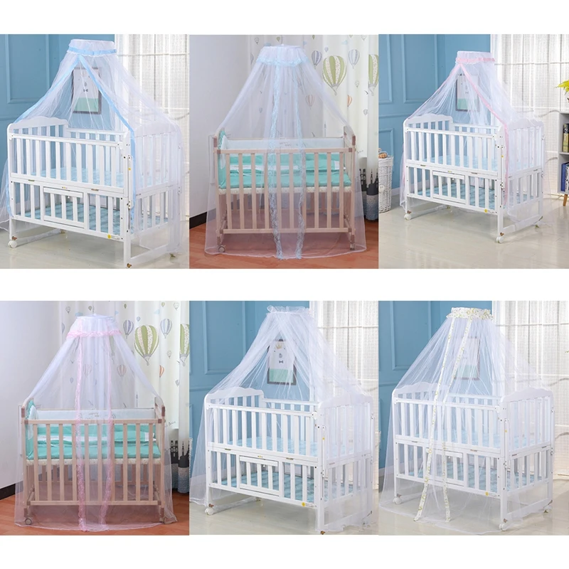 160*450CM 1 Mosquito Net Hot Sale Baby Bed Mesh Cloth Mosquito Mesh Dome Net Curtain For Child Baby Canopy