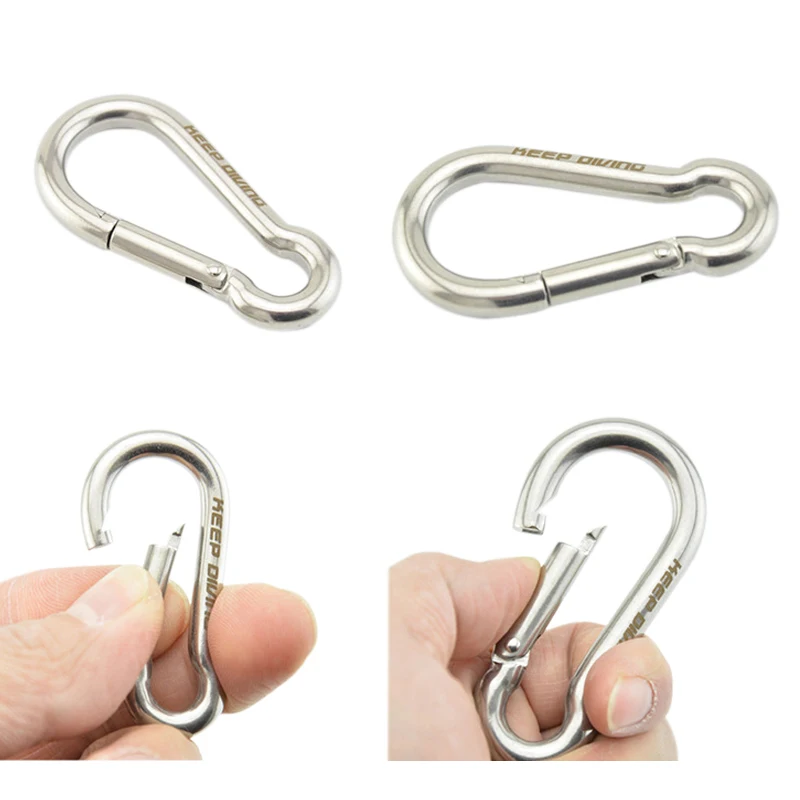 1 قطعة 316 الفولاذ المقاوم للصدأ الغوص هوك خطاف بنابض مسمار مُلَوْلبَ خُطافي مزود بمشبك كليب 50 MM 60 MM 80 MM معدات غطس 1 قطعة 316 الفولاذ المقاوم للصدأ الغوص هوك خطاف بنابض مسمار مُلَوْلبَ خُطافي مزود بمشبك كليب 50 MM 60 MM 80 MM معدات غطس