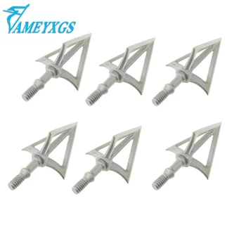 

12pcs Archery Blade Arrowheads Stainless Steel 3 Blade Broadheads Fit For Outdoor Camping Shooting Hunting Bow Arrow Accessories