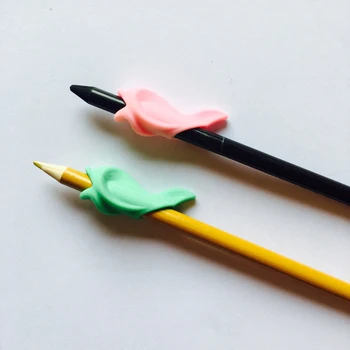

New 5 Pieces Cartoon Shape Soft Silicon Pencil Holder for Kid Children Student Study Writing Correcting Pen Postures Grip