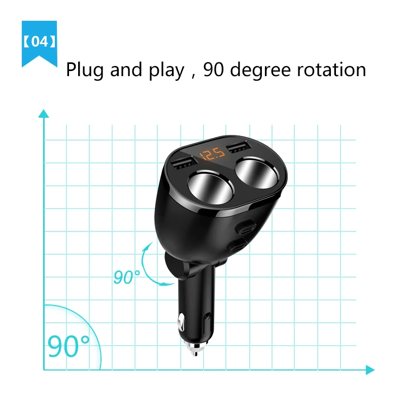 Автомобильный прикуриватель с двойным USB зарядным устройством 5 в 3,6 а Быстрая зарядка с двойным usb-портом светодиодный дисплей адаптер для телефона Диагностика напряжения автомобиля