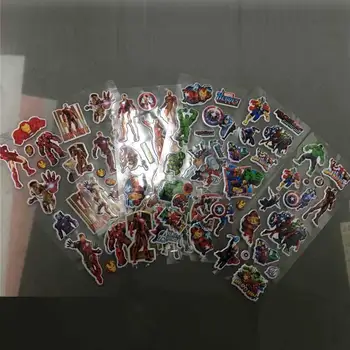 

10pcs SuperHeroes Stickers Thor Hulk Graffiti Iron Man Pegatinas Avengers Decals Toy For PVC Scrapbook Gifts For Kids