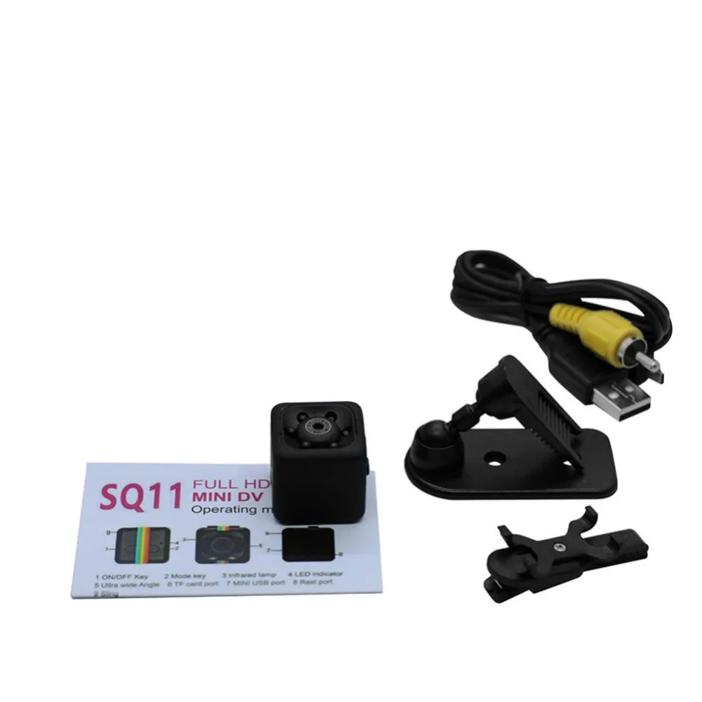 Eshowee 480P Вращающийся Регулируемый Автомобильный видеорегистратор маленькая камера ночного видения мини видеокамера DV, с кронштейном и зажимом
