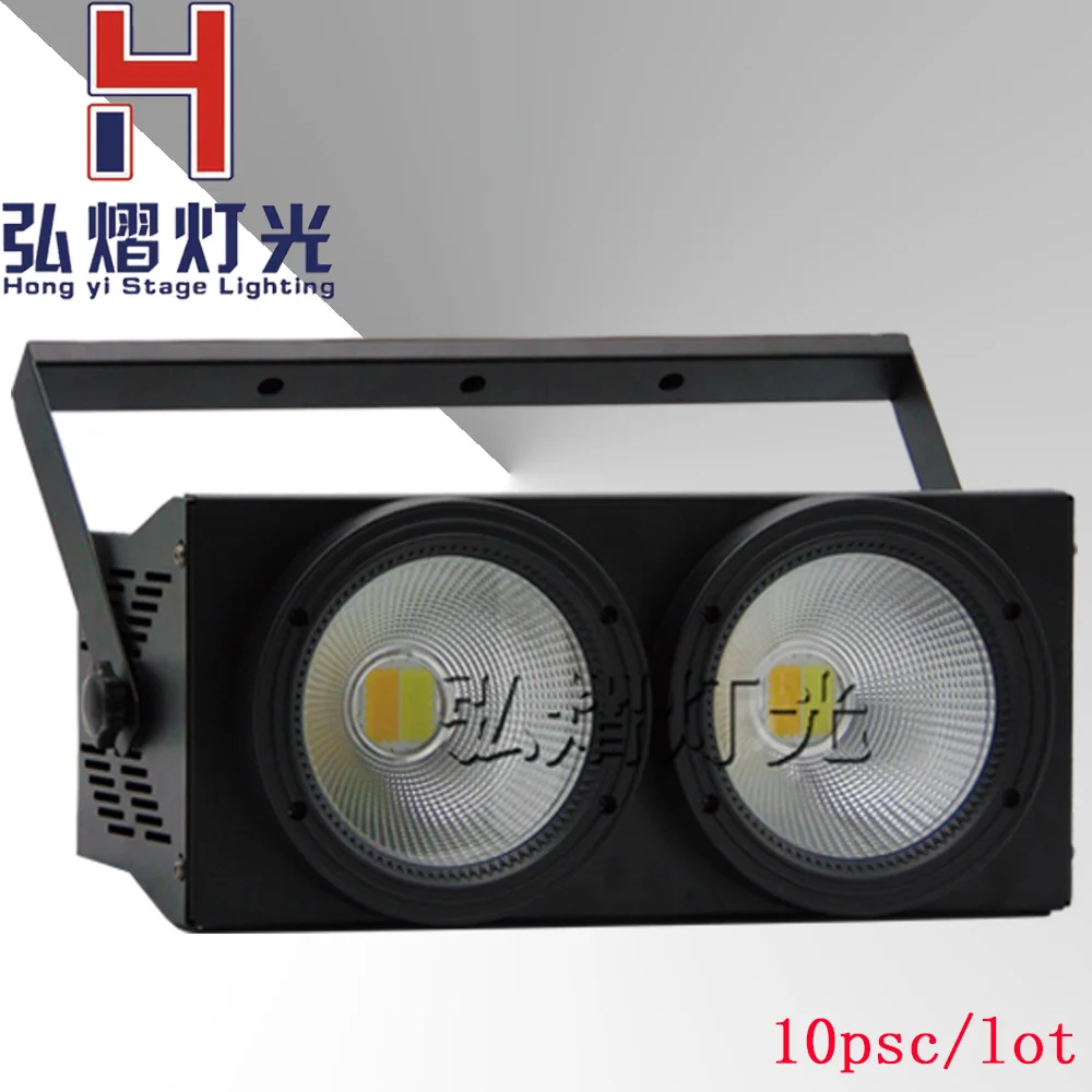 

10pcs/lot Professional Stage Lighting 2in1 white+Warm white LED Par Can 2X100w DMX Wash 100w COB LED