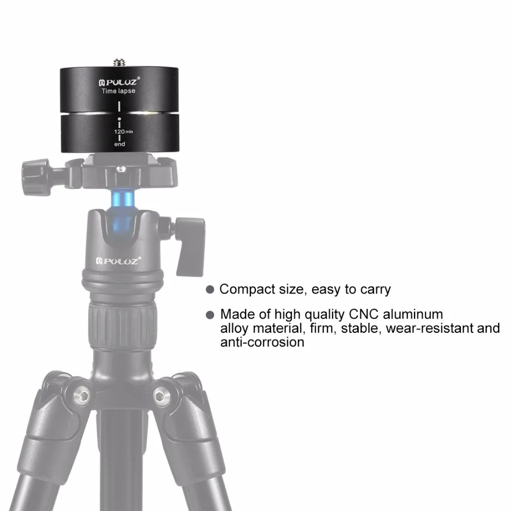 PULUZ камера промежуток времени для GoPro Hero6 360 градусов панорамирование вращение 120 минут смартфонов стабилизатор TimeLapse для Go Pro