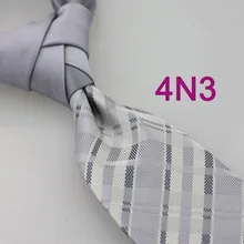 Yibei coahella Галстуки серебристого цвета, контрастный серый, проверенный плед, галстук в стиле пэчворк, галстук в деловом стиле, качественный галстук Gravata