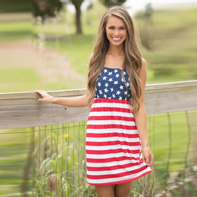 American Flag Dresses for Girls