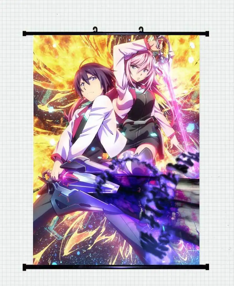 Asterisk Gakusen Toshi Asutarisuku японский аниме домашний декор плакат настенная прокрутка |