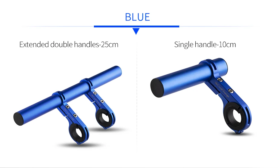 CoolChange 25 см велосипедный руль Расширенный кронштейн для велосипедной Фары Держатель для компьютера MTB Велоспорт Сплав поддержка расширитель