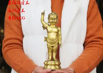 

Prince of copper Buddha statue Sakyamuni Buddha ornaments