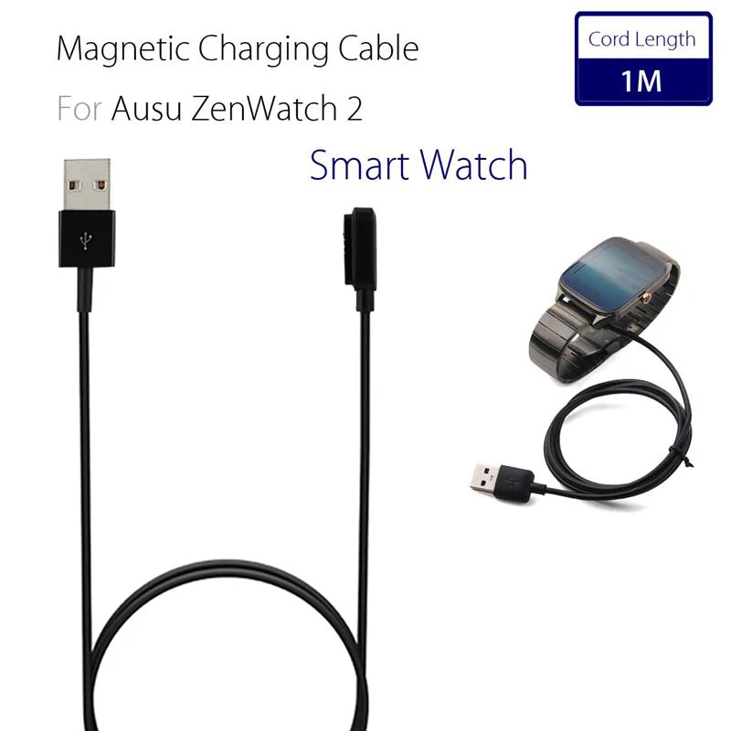 High Quality 1m Usb Charging Cable Cord For Asus Zenwatch 2 Wi501q Wi502q Smartband Smart Watch Charger Charging Cradle Dock Mobile Phone Chargers Aliexpress