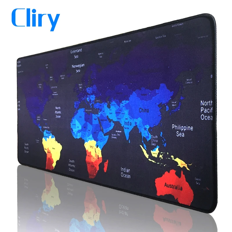

Hot Selling Extra Large Mouse Pad Old World Map Gaming Mousepad Anti-slip Natural Rubber Gaming Mouse Mat with Locking Edge