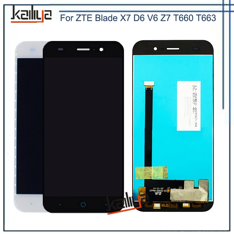 

For ZTE Blade X7 D6 V6 Z7 T660 LCD Display+5.0 Inch Black White Touch Screen Digitizer Assembly Replacement For ZTE V6 LCD Parts
