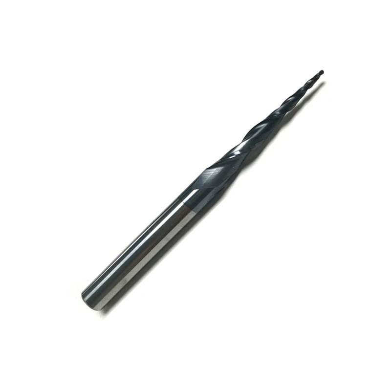 1 шт. HRC55 R0.75 * D8 47 100L 2F твердосплавные конические концевые фрезы с твердосплавным