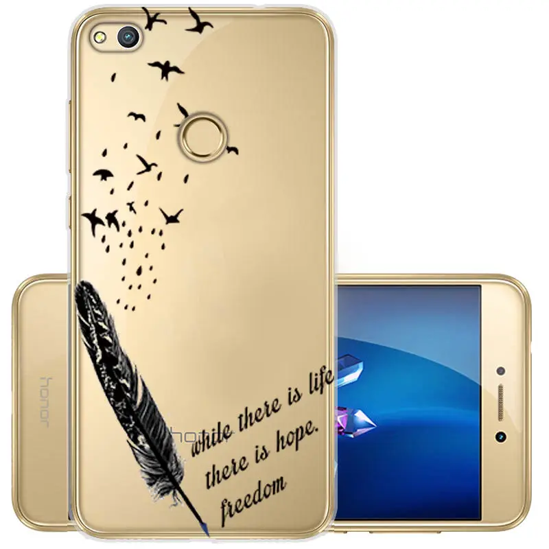 Painted Soft TPU Cover for Huawei P8 P9 Lite 2017 Clear Silicone Case Y5 Y6 2017 P Smart Honor 10 9 8X 9 lite Protective Fundas  (15)