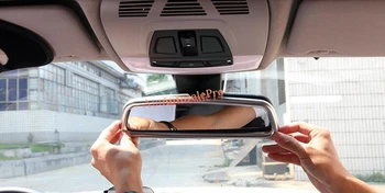 

ABS Chrome Matt sunroof Rearview Mirror Frame Cover Trim For Land Rover Range Rover Sport 14-16